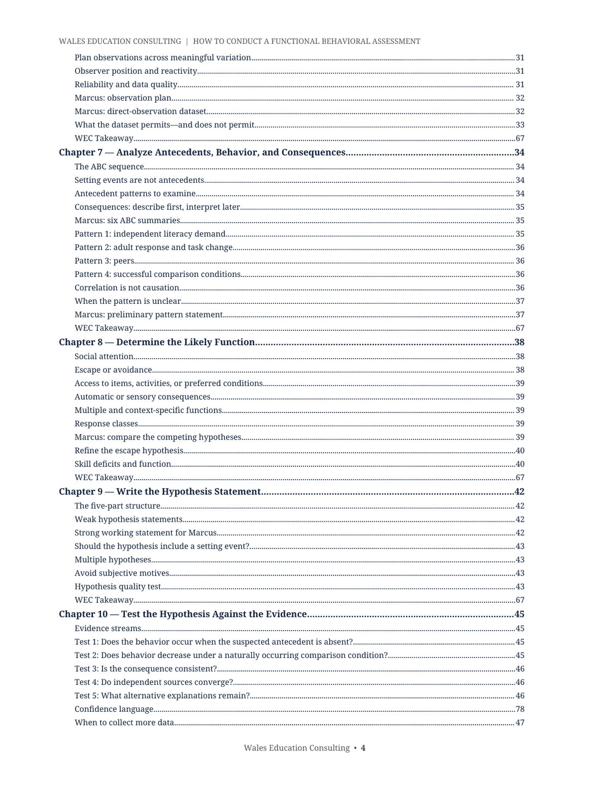 WEC Practical Guide 08 — How to Conduct a Functional Behavioral Assessment