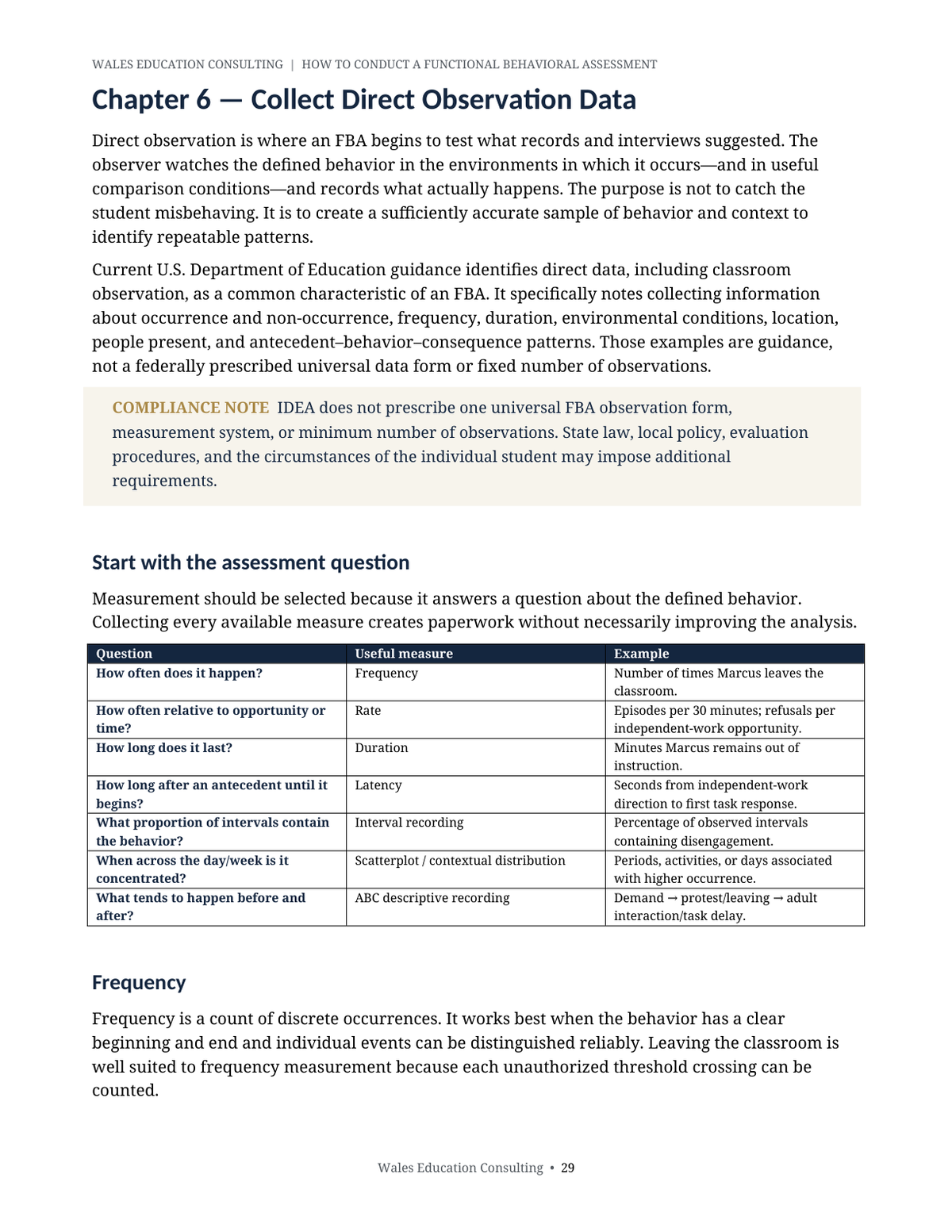 WEC Practical Guide 08 — How to Conduct a Functional Behavioral Assessment